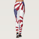 USA - Rot-Weiß und Blau-Leggings Leggings (Rückseite)