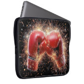 USA - Rote Boxhandschuhe in Feuerwerken Laptopschutzhülle (Vorne Rechts)