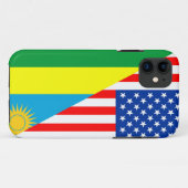 usa Ruanda Land Halbfahne US-Symbol Case-Mate iPhone Hülle (Rückseite (Horizontal))