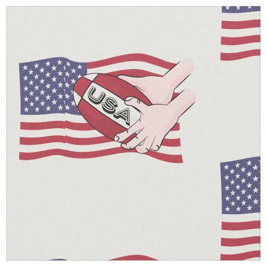 USA Rugby Team Supporter Flag mit Ball Stoff (Nahaufnahme)
