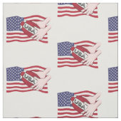 USA Rugby Team Supporter Flag mit Ball Stoff (Muster)