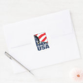 usa runder aufkleber (Umschlag)