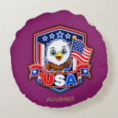 USA RUNDES KISSEN (Rückseite)