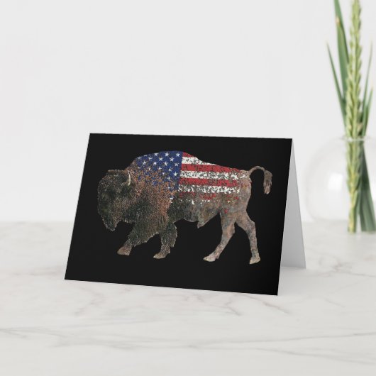 USA Sacred Buffalo Karte (Vorderseite)