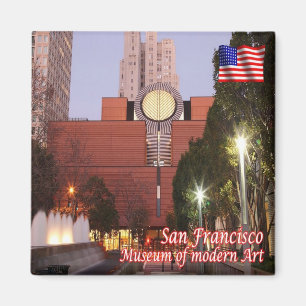 USA San Francisco Alamo Square Museum of Art Magnet