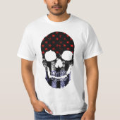 USA Schädel Krieger T-Shirt (Vorderseite)