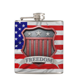 USA-Schild Flachmann