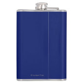 USA - Schließen Sie sich dem Fluglinienverkehr Flachmann (Rückseite)