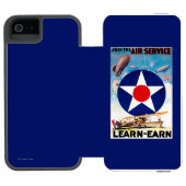 USA - Schließen Sie sich dem Fluglinienverkehr Incipio iPhone Geldbeutel-Hülle (Folio Geöffnet)