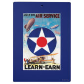 USA - Schließen Sie sich dem Fluglinienverkehr Klemmbrett (Rückseite)