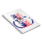 USA Schöner Phantastischer Text Liebliche Herzfarb Notizblock (Rechte Seite)