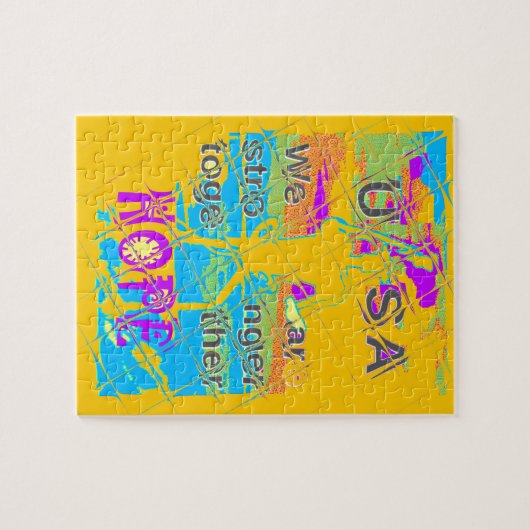 USA Schönes Phantastisches Textdesign Puzzle (Horizontal)