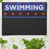 USA Schwimmhalle für Schwimmer Geschirrtuch (Gefaltet)