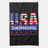 USA Schwimmhalle für Schwimmer Geschirrtuch (Vertikal)