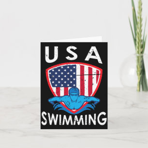 Usa Schwimmteam Sport Athlet Schwimmen Aquatisch Karte