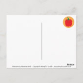 USA Seasonal Vegetables Chart Postkarte (Rückseite)