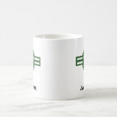 USA seien grün Kaffeetasse (Mittel)