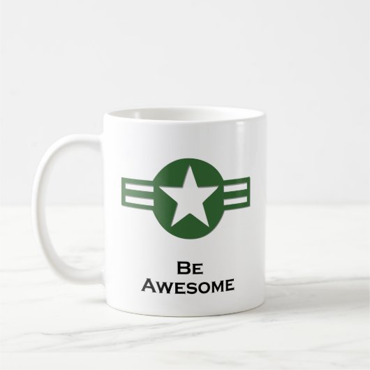 USA seien grün Kaffeetasse (Links)