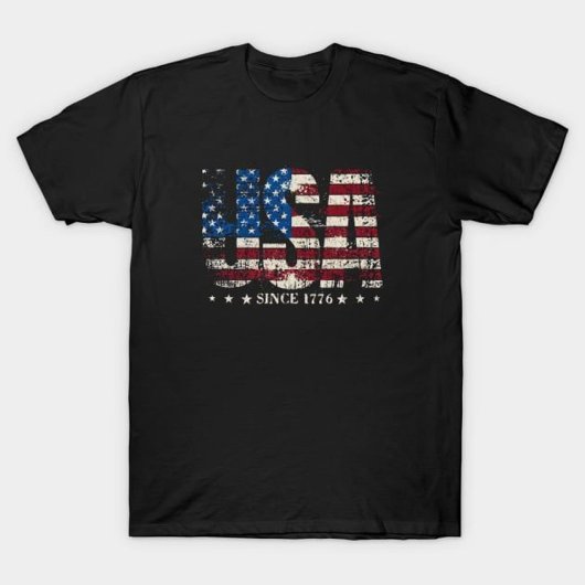 USA Seit 1776 amerikanische Flagge T-Shirt