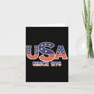 USA Seit 1776 Flagge Amerikanische Unabhängigkeit  Karte