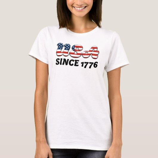 USA SEIT 1776 T-Shirt (Vorderseite)