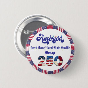 USA-Semi-Quincentennial-Jubiläum 250. Jahrestag Am Button
