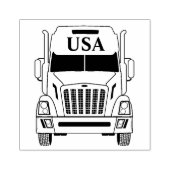 USA Semi Truck Rubber Briefmarke Gummistempel (Prägung)