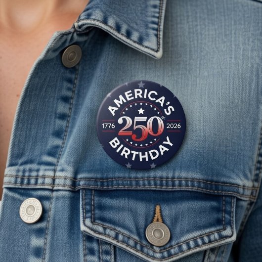 USA Semiquincentennial 1776-2026 America’s 250th Button
