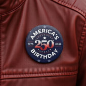 USA Semiquincentennial 1776-2026 America’s 250th Button