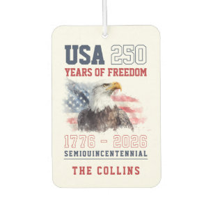 USA-Semiquincentennial 250. Jahrestag Amerikas Autolufterfrischer
