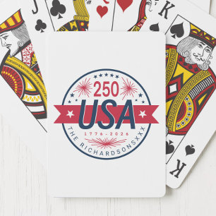 USA Semiquincentennial 250. Jahrestag Amerikas Spielkarten