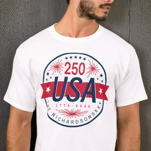 USA-Semiquinquagenerikum 250. Jahrestag Amerikas T-Shirt