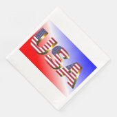 USA SERVIETTE (Ecke)