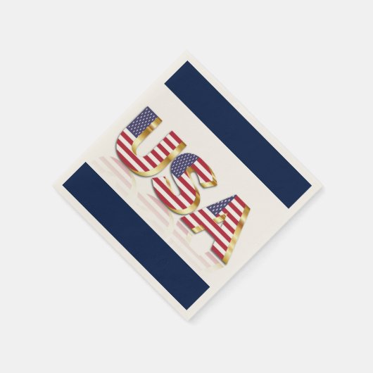 USA SERVIETTE (Ecke)