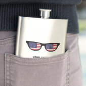 USA Shades Custom Flask Flachmann (Beispiel)