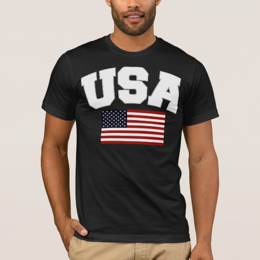 USA-Shirt-Dunkelheit T-Shirt (Vorderseite)