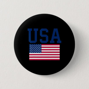 Usa-Shirt Frauen Männer Kinder Amerikanische Flagg Button