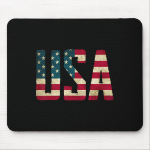 USA-Shirt Frauen Männer Kinder Amerikanische Flagg Mousepad