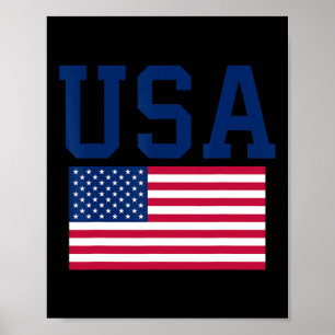USA-Shirt Frauen Männer Kinder Amerikanische Flagg Poster