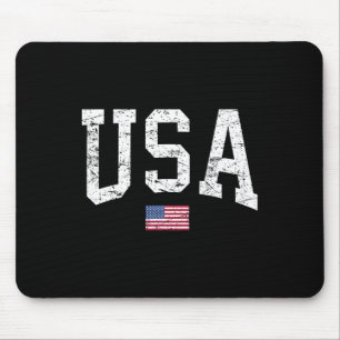 USA-Shirt Frauen Männer Kinder Patriotisch Amerika Mousepad
