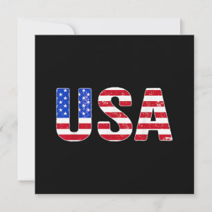 USA Shirt Patriotische amerikanische Flagge Männer Einladung