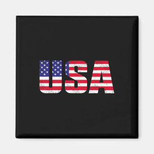 USA Shirt Patriotische amerikanische Flagge Männer Magnet