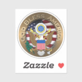 USA Siegel Aufkleber (Blatt)