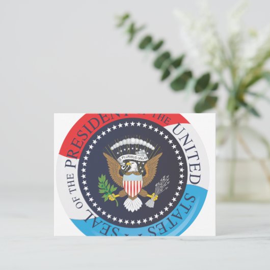 USA-Siegel Postkarte (Stehend Vorderseite)