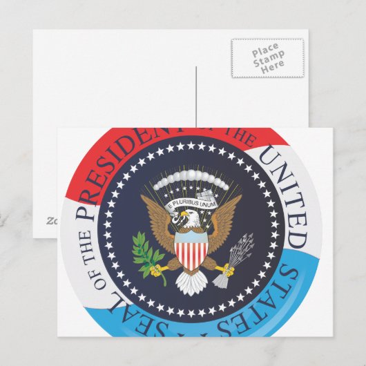 USA-Siegel Postkarte (Vorne/Hinten)