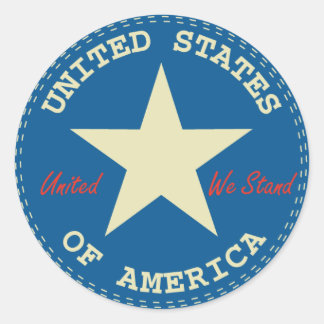 USA-Siegel Runder Aufkleber