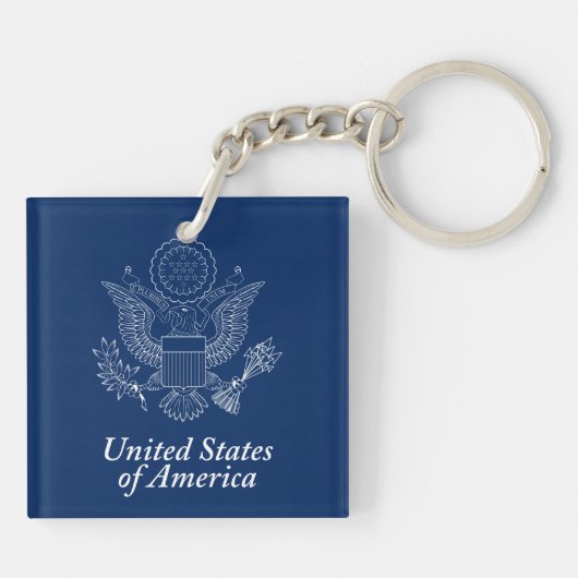 USA-Siegel Schlüsselanhänger (Rückseite)
