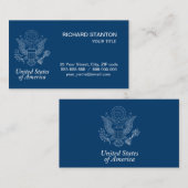 USA-Siegel Visitenkarte (Vorne/Hinten)
