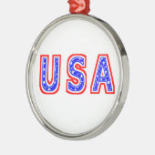USA SILBERNES ORNAMENT (Links)