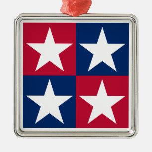 USA SILBERNES ORNAMENT